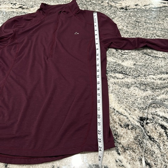 Paradox size, large, three-quarter, zip up long sleeve, purple, thumb holes - Picture 5 of 9